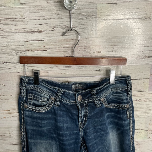 Silver jeans Suki boot cut jeans size 28 blue - Picture 3 of 11